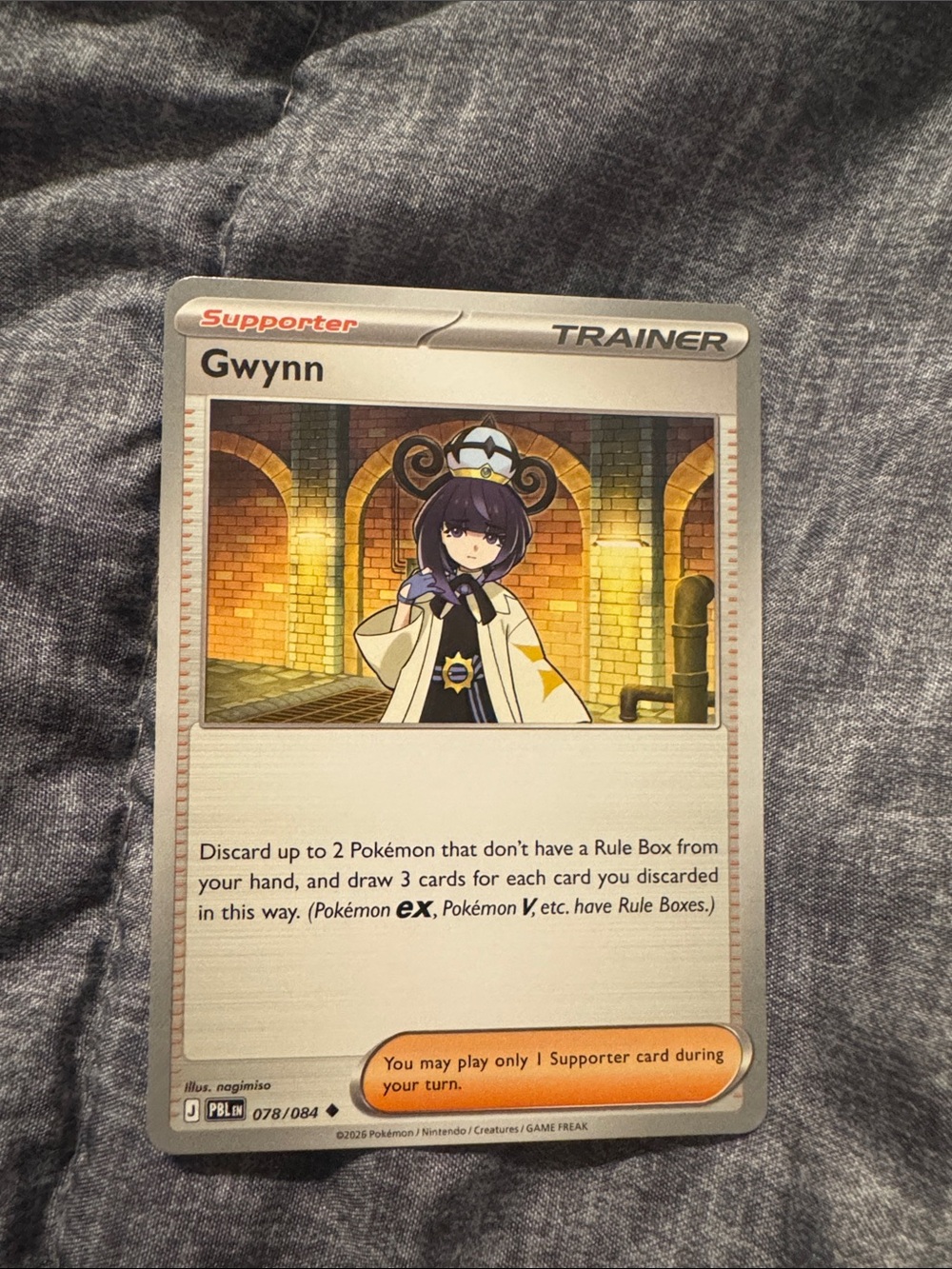 Pokemon Trainer Supporter Card - Gwynn